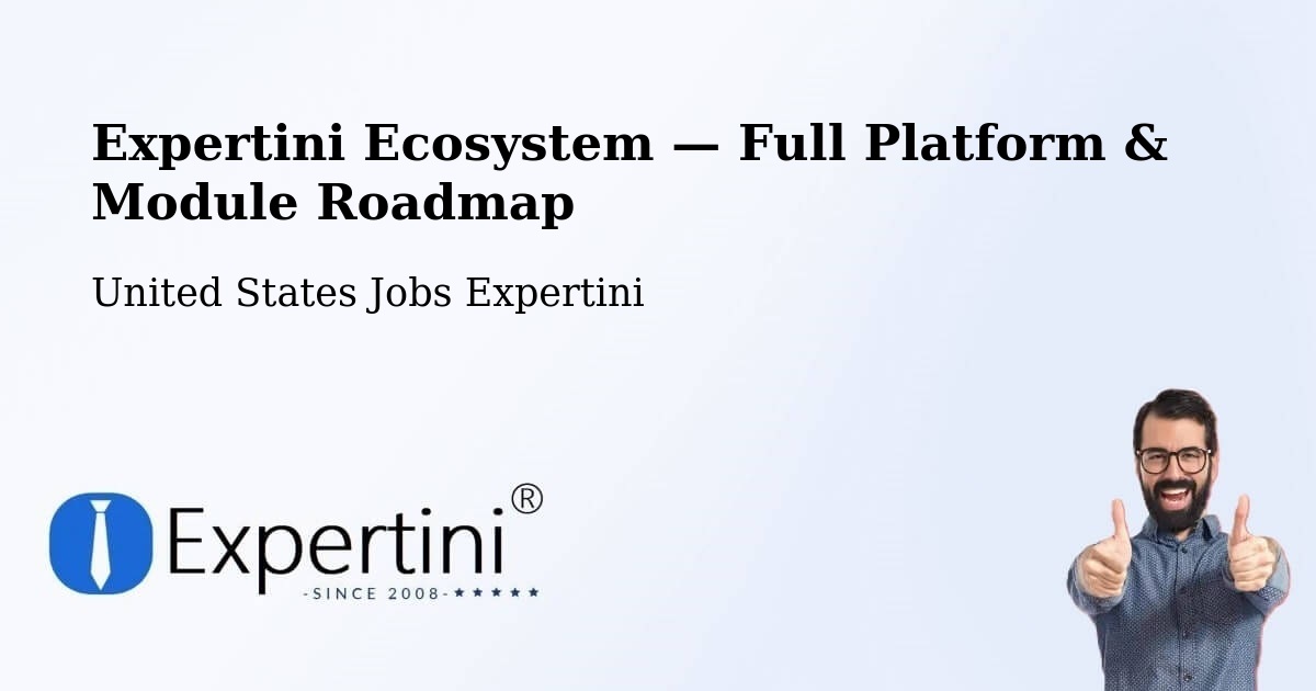 Expertini Ecosystem — Full Platform & Module Roadmap – Harrington